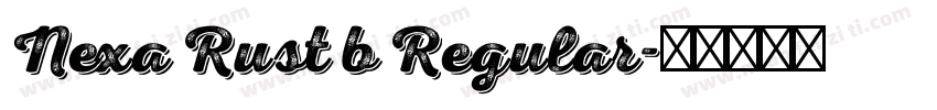 Nexa Rust b Regular字体转换